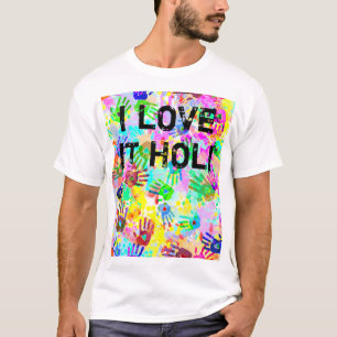 holiES – 手のスプラッシュ色のパタグランジーン2 Tシャツ