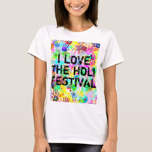 holiES – 手のスプラッシュ色のパタグランジーン2 Tシャツ (正面)