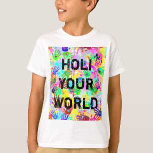 holiES – 手のスプラッシュ色のパタグランジーン2 Tシャツ