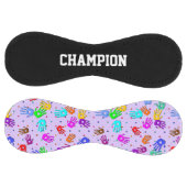 holiES – 手のドットの色付きパターン1 ソフトボール (パネル)