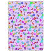 holiES – 手のドットの色付きパターン1 テーブルクロス (正面)