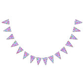 holiES – 手のドットの色付きパターン1 バンティングフラッグ (全)