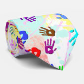 holiES – 手の色のパターン1 +あなたのバックガー。 ネクタイ (ロール)