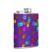 holiES – 手の色のパターン1 +あなたのバックガー。 フラスク (右)