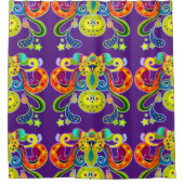 holiES -抽象芸術ハッピーホーリーカウズ+あなたのアイディア シャワーカーテン (正面)