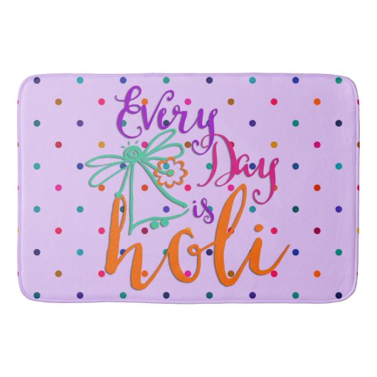 holiES – 毎日Holi + your backgr.&アイディア バスマット (正面)