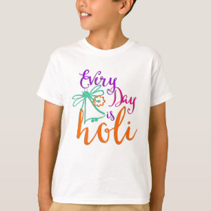 holiES – 毎日Holi + your backgr.&アイディア Tシャツ