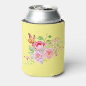 holiES – 水彩春の花ブーケ2 缶クーラー (缶裏面)