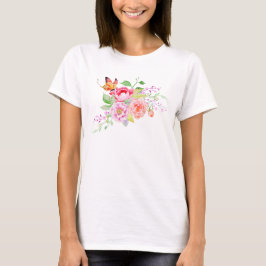 holiES – 水彩春の花ブーケ2 Tシャツ