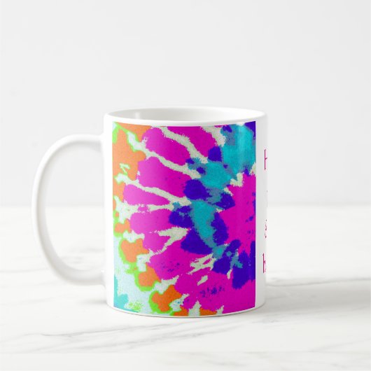 holiES -電源スパイラルろうけつ染めスタイル コーヒーマグカップ (左)