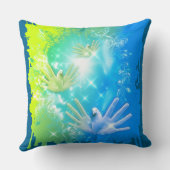 holiES - 飛んでいる Hands Pights ART クッション (裏面)