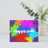 holiES - 2回のスプラッシュ+あなたのアイディア ポストカード (スタンド正面)