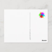 holiES - 2回のスプラッシュ+あなたのアイディア ポストカード (裏面)