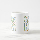 holiES - HAPPY HOLIのシンプルな色のアウトライン1 コーヒーマグカップ (中央)