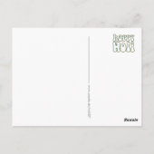 holiES - HAPPY HOLIのシンプルな色のアウトライン1 ポストカード (裏面)