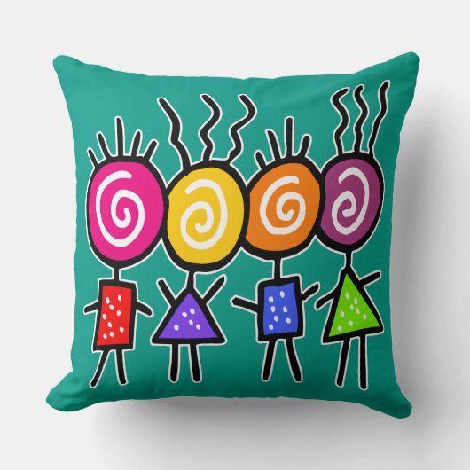 holiES - HOLI 最高の FRIENDSとあなたのアイディア クッション (正面)