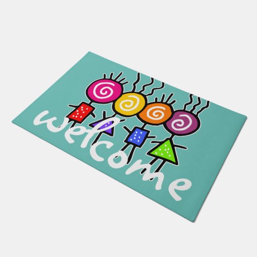 holiES - HOLI 最高の FRIENDSとあなたのアイディア ドアマット (アングル)