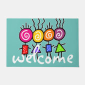 holiES - HOLI 最高の FRIENDSとあなたのアイディア ドアマット (正面)