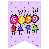 holiES - HOLI 最高の FRIENDSとあなたのアイディア バンティングフラッグ (第3の旗)