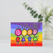 holiES - HOLI 最高の FRIENDSとあなたのアイディア ポストカード (スタンド正面)