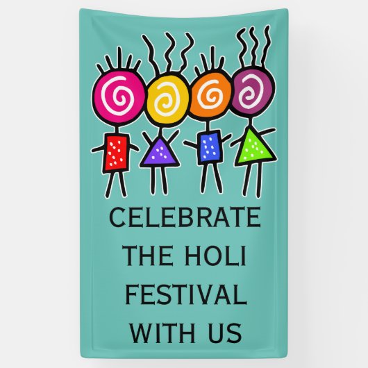 holiES - HOLI 最高の FRIENDSとあなたのアイディア 横断幕 (縦)