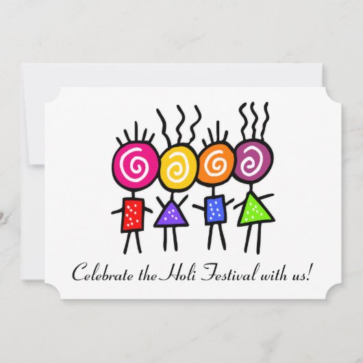 holiES - HOLI FRIENDS  +アイディア 招待状 (正面)