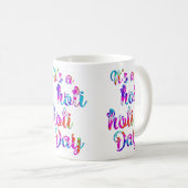 HOLIes - HOLI HOLI DAY + your backgr. コーヒーマグカップ (正面右)