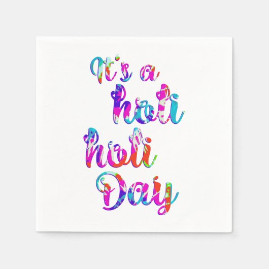 HOLIes - HOLI HOLI DAY + your backgr. スタンダードカクテルナプキン (正面)