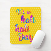 HOLIes - HOLI HOLI DAY + your backgr. マウスパッド (マウス)