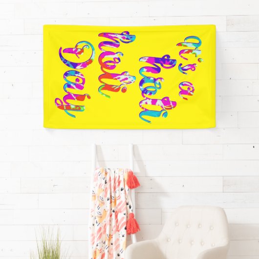 HOLIes - HOLI HOLI DAY + your backgr. 横断幕 (インサイチュ)