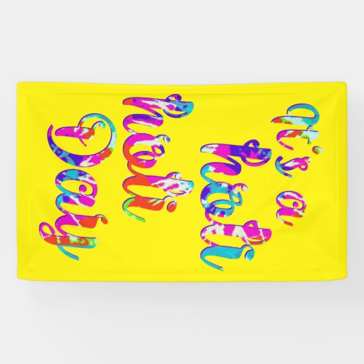 HOLIes - HOLI HOLI DAY + your backgr. 横断幕 (横)