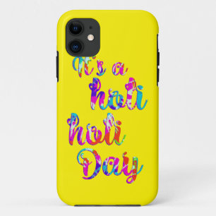 HOLIes - HOLI HOLI DAY + your backgr. iPhone 11 ケース