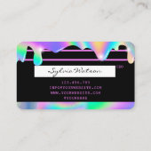 Holigraph Unicornクレジットカードあなたのロゴを追加 名刺 (裏面)