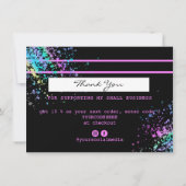 Holigraph UnicornTHNK YOUクレジットカードの追加ロゴ サンキューカード (裏面)