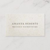 Holistic Esthetician Natural Beige Beauty Spa 名刺 (正面)