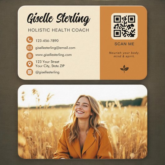 Holistic Health Coach QR Code Photo 名刺