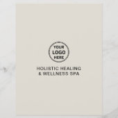 Holistic Health Therapist Promotional Business  チラシ (裏面)