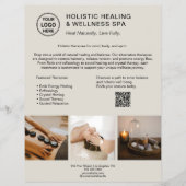 Holistic Health Therapist Promotional Business  チラシ (正面)