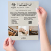 Holistic Health Therapist Promotional Business  チラシ (手)