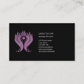 Holistic Massage Hands Therapy Healer Energy 名刺 (裏面)