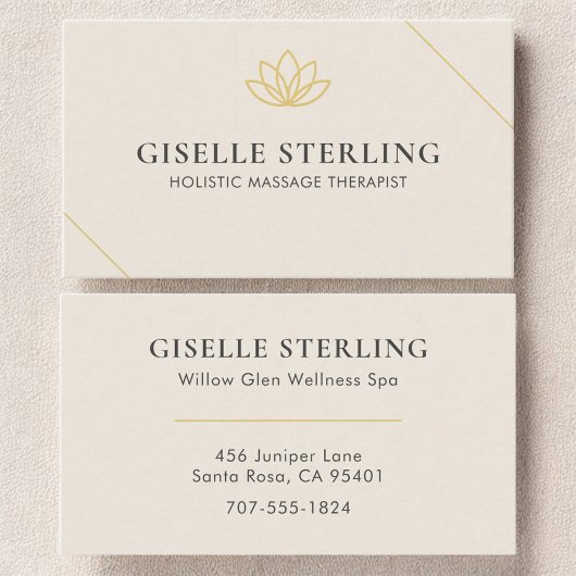 Holistic Massage Therapist 名刺