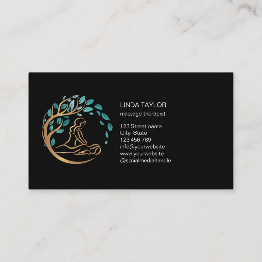 Holistic Massage Therapist Wellness Spa 名刺 (裏面)