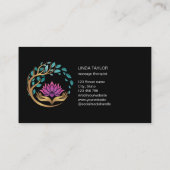 Holistic Massage Therapist Wellness Spa Lotus 名刺 (裏面)