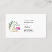 Holistic Massage Therapy Healer Energy Lotus 名刺 (裏面)