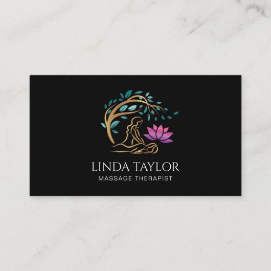 Holistic Massage Therapy Healer Energy Lotus 名刺 (正面)
