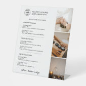 Holistic Wellness Services Menu Logo Photo 台座サイン (正面)