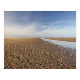 Holkham Beach Norfolk Minimalist Coastal Landscape フォトプリント
