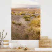 Holkham Beach Sand Dunes, Norfolk Coast ポスター (キッチン)