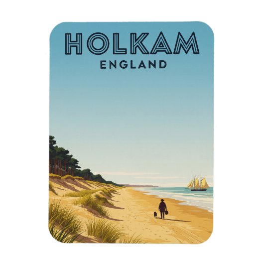 Holkham Norfolk England Travel マグネット (縦)