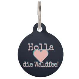 Holla die Waldfee – Dog Collar Hundehalsband neon ペット　ネームタグ